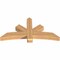 Ekena Millwork Alberta Smooth Timber Gable Bracket, Western Red Cedar, 60"W x 30"H x 5 1/2"D x 5 1/2"F, 12/12 Pitch GBW060X30X0606ALB00SWR - alternate 5